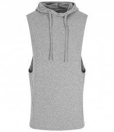 AWDis Cool Urban Sleeveless Muscle Hoodie-Grey