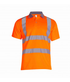 UC808 Hi Vis Short Sleeve Polo Shirt Orange