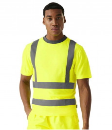 RG554 (TRS270) Regatta High Visibility Pro Contract T-Shirt-Yellow