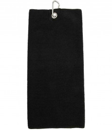 Towel City Microfibre Golf Towel-Black