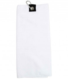 Towel City Microfibre Golf Towel-White