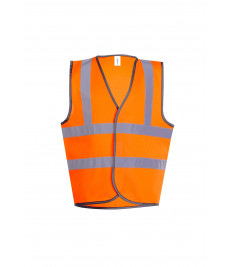 UC806 Uneek Childrens Hi-Viz Waist Coat Orange