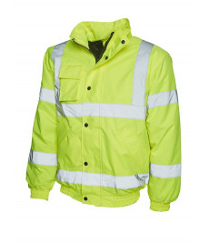 UC804 Uneek High Visibility Bomber Jacket Yellow