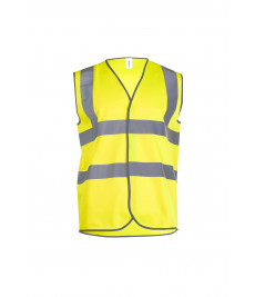 UC801 Uneek Sleeveless Safety Waist Coat Yellow