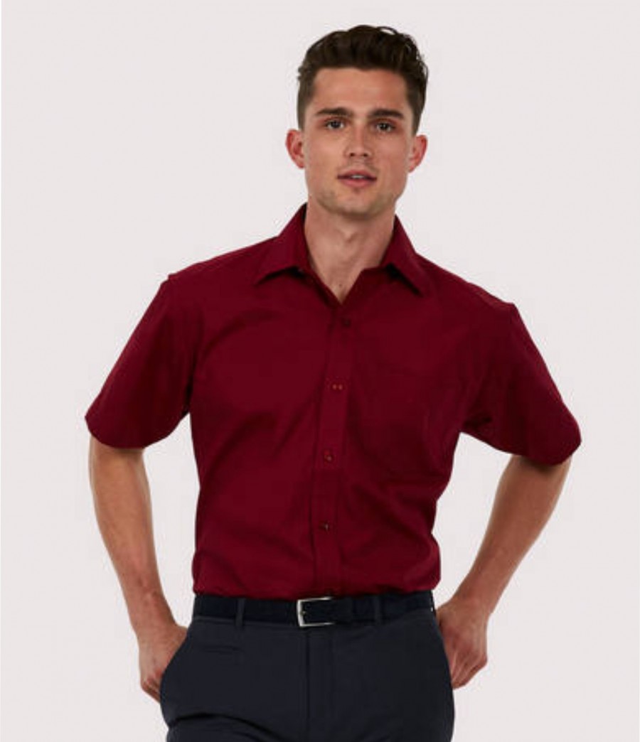 Mens Poplin Half Sleeve Shirt